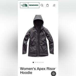 The North Face Women’s Apex Risor Hoodie. Grey. XS. Like new condition.